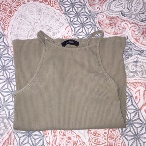 light green halter top